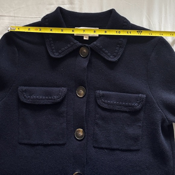 Sezane Betty Cardigan Navy Crochet - Size XS - Picture 12 of 14